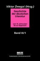 Viktor Zmegac - Geschichte der deutschen Literatur vom 18. Jahrhundert bis zur Gegenwart, Häftad