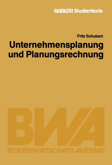 bokomslag Unternehmensplanung und Planungsrechnung