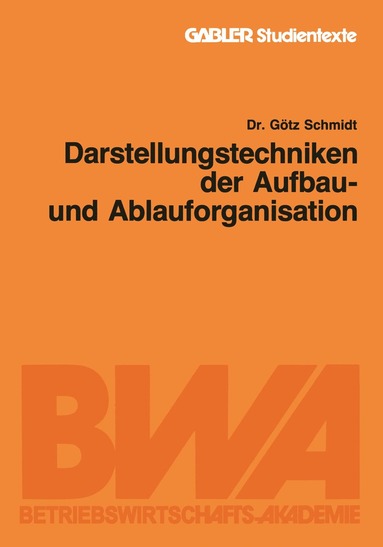 bokomslag Darstellungstechniken der Aufbau- und Ablauforganisation