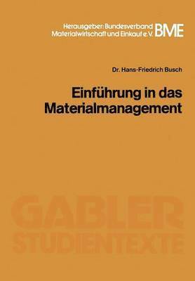 bokomslag Einfhrung in das Materialmanagement