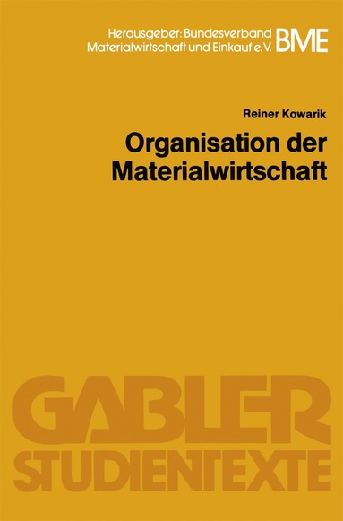 bokomslag Organisation der Materialwirtschaft