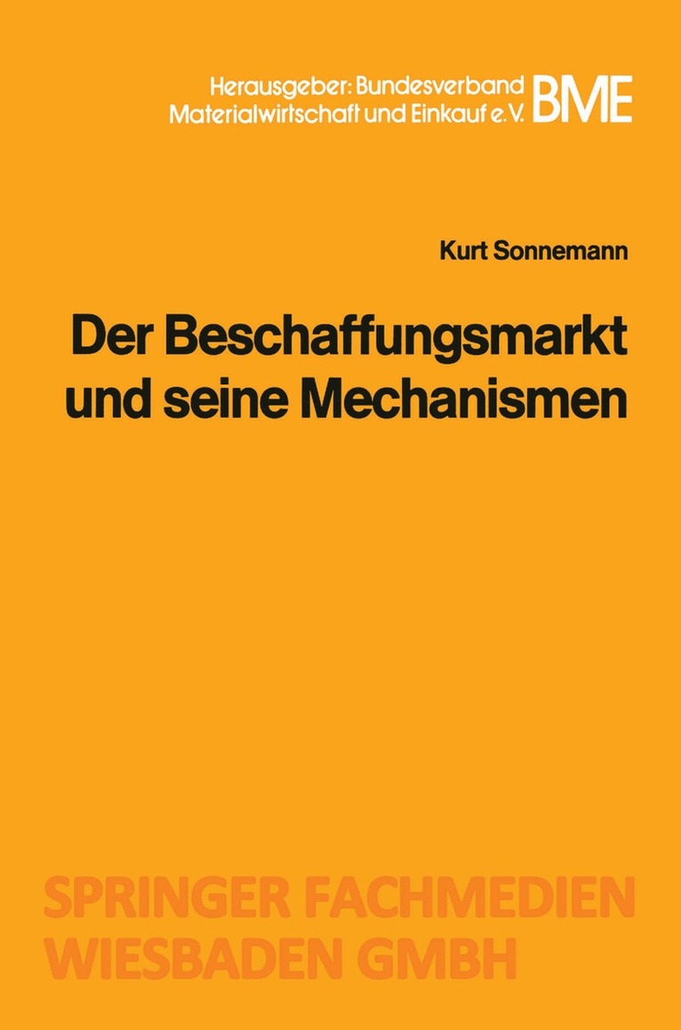 Der Beschaffungsmarkt und seine Mechanismen 1