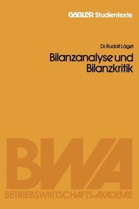 bokomslag Bilanzanalyse und Bilanzkritik