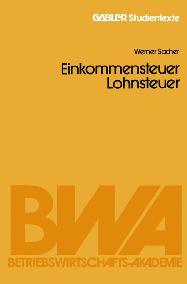 bokomslag Einkommensteuer / Lohnsteuer