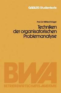 bokomslag Techniken der organisatorischen Problemanalyse