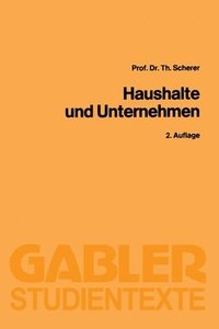 bokomslag Haushalte und Unternehmen