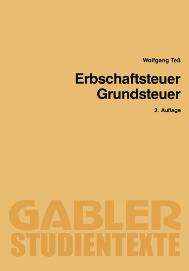 bokomslag Erbschaftsteuer Grundsteuer