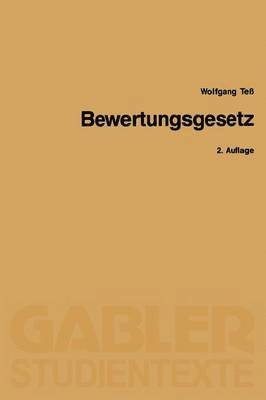 Wolfgang Teß - Bewertungsgesetz, Häftad