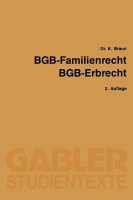 bokomslag BGB  Familienrecht, BGB  Erbrecht