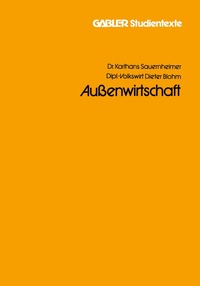 bokomslag Außenwirtschaft