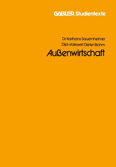 bokomslag Außenwirtschaft