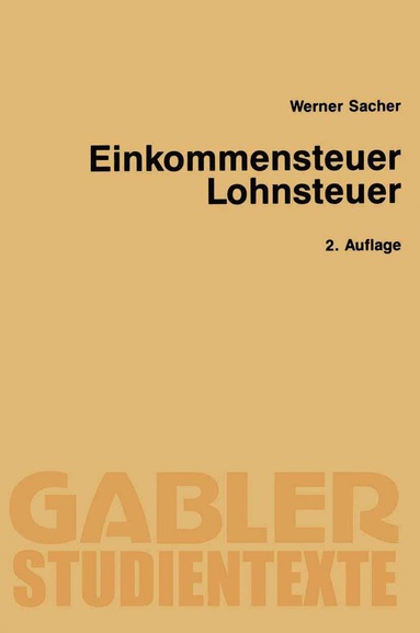 bokomslag Einkommensteuer / Lohnsteuer