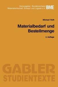 bokomslag Materialbedarf und Bestellmenge