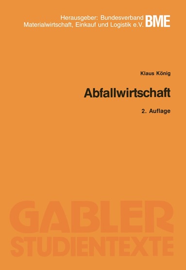 Klaus König - Abfallwirtschaft, Häftad