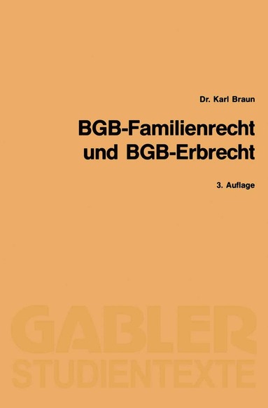 bokomslag BGB-Familienrecht und BGB-Erbrecht