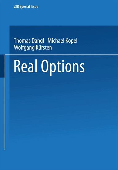Thomas Dangl, Michael Kopel, Wolfgang Kürsten - Real Options, Häftad
