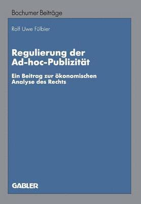 Regulierung der Ad-hoc-Publizitt 1