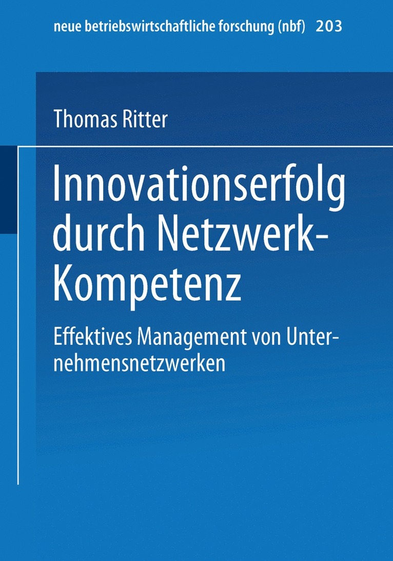 Innovationserfolg durch Netzwerk-Kompetenz 1