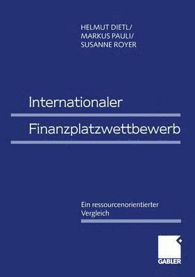 bokomslag Internationaler Finanzplatzwettbewerb