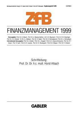 bokomslag Finanzmanagement 1999