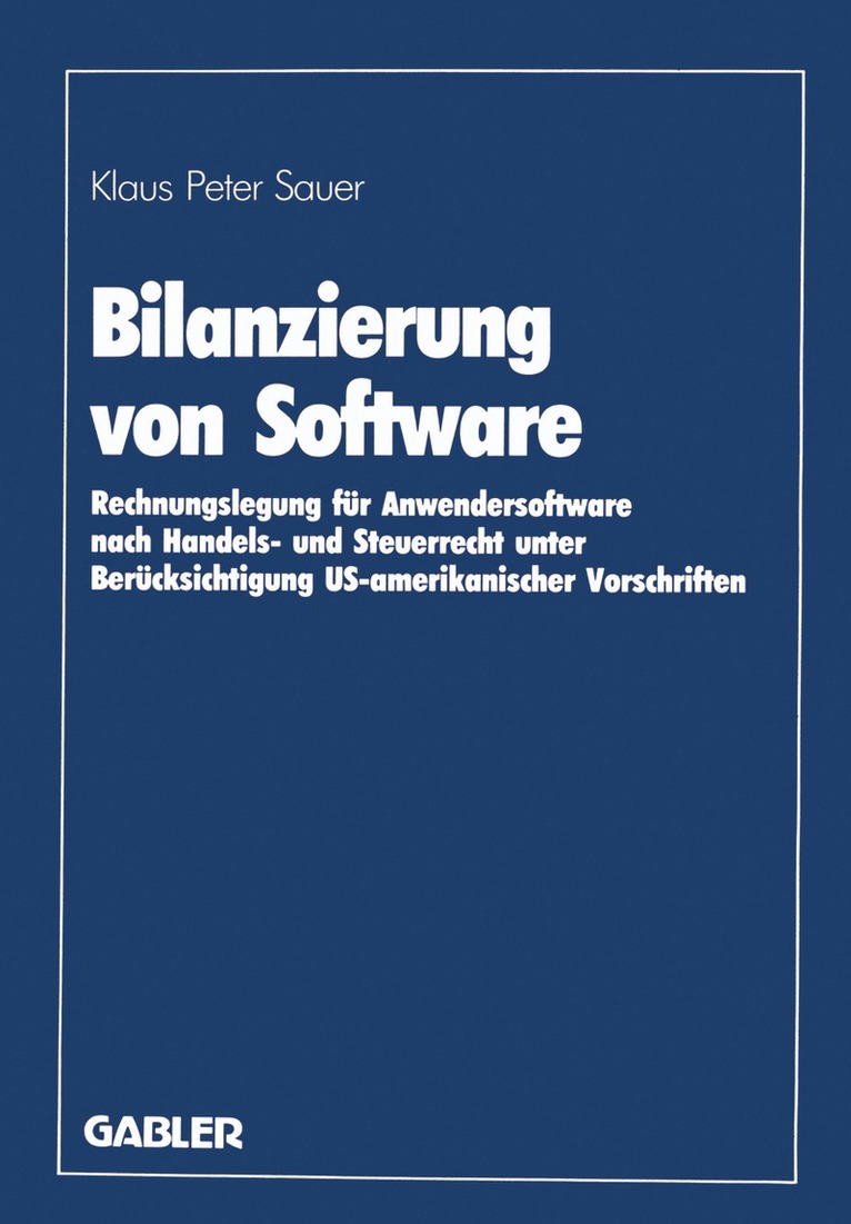 Bilanzierung von Software 1