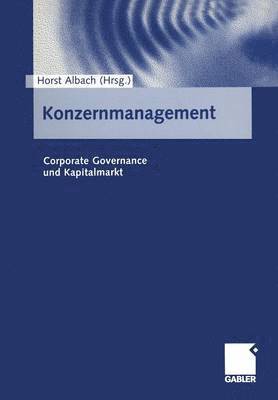 bokomslag Konzernmanagement