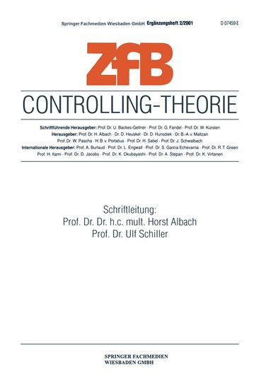 Horst Albach, Ulf Schiller - Controlling-Theorie, Häftad