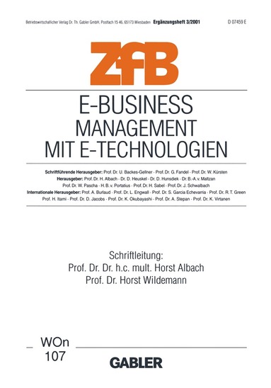 Horst Albach, Horst Wildemann - E-Business Management mit E-Technologien, Häftad