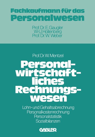 bokomslag Personalwirtschaftliches Rechnungswesen