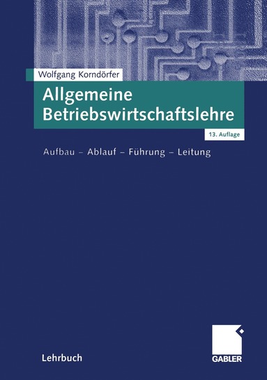 bokomslag Allgemeine Betriebswirtschaftslehre