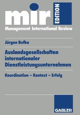 Auslandsgesellschaften internationaler Dienstleistungsunternehmen 1