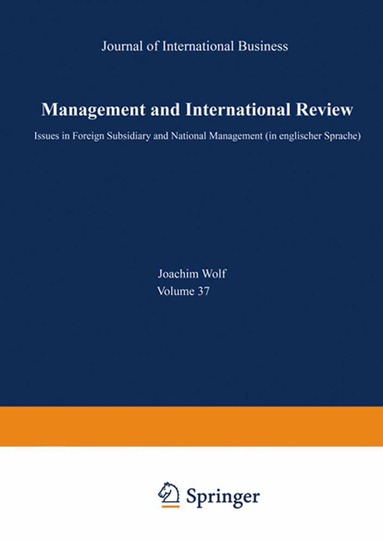 Joachim Wolf - International Human Resource and Cross Cultural Management, Häftad