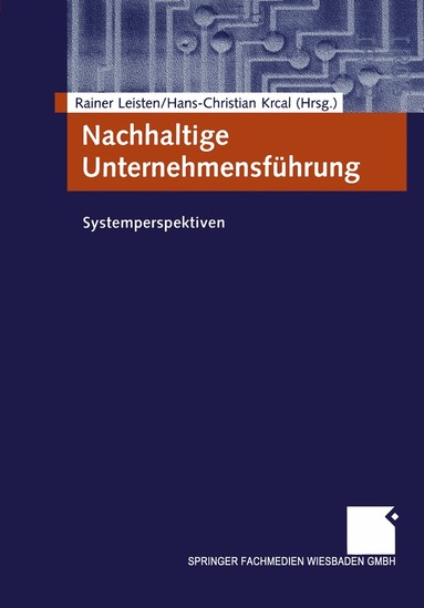 Rainer Leisten, Hans-Christian Krcal - Nachhaltige Unternehmensführung, Häftad