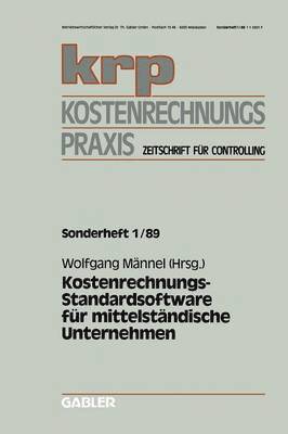 bokomslag Kostenrechnungs-Standardsoftware fr mittelstndische Unternehmen