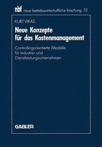 bokomslag Neue Konzepte fr das Kostenmanagement