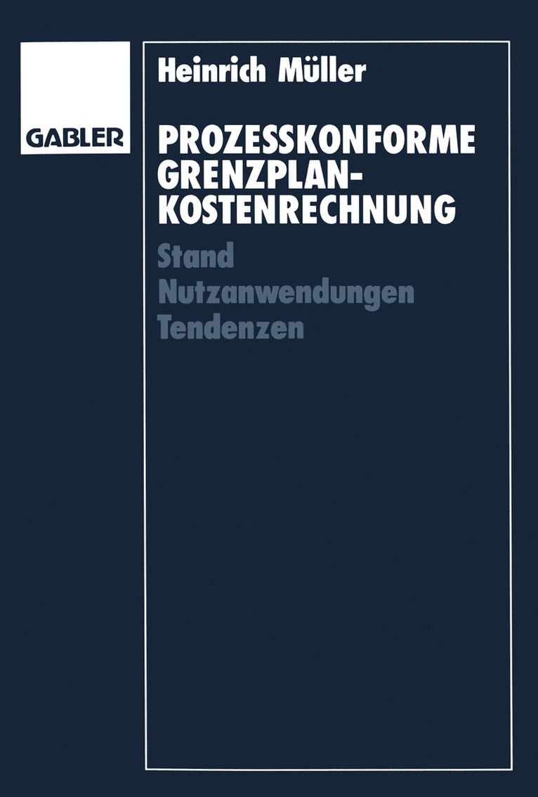 Prozekonforme Grenzplankostenrechnung 1