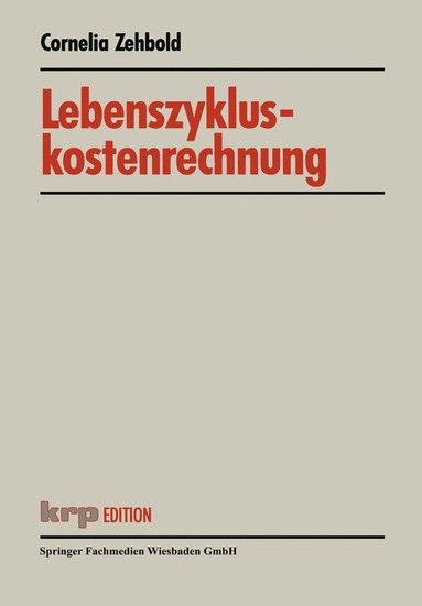 bokomslag Lebenszykluskostenrechnung