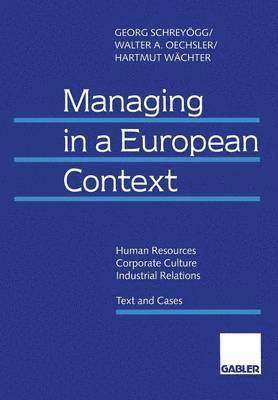 bokomslag Managing in a European Context