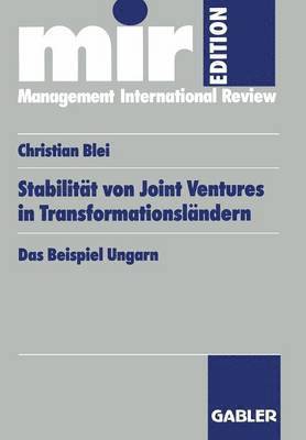 Stabilitt von Joint Ventures in Transformationslndern 1