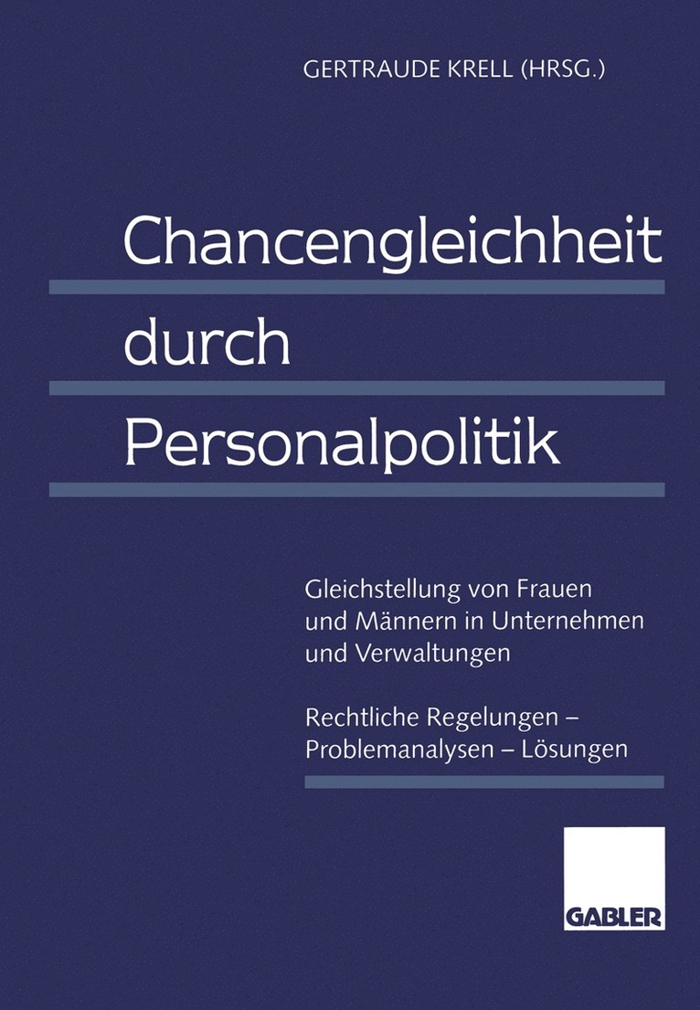 Gertraude Krell - Chancengleichheit durch Personalpolitik, Häftad