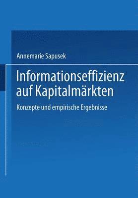 bokomslag Informationseffizienz auf Kapitalmrkten