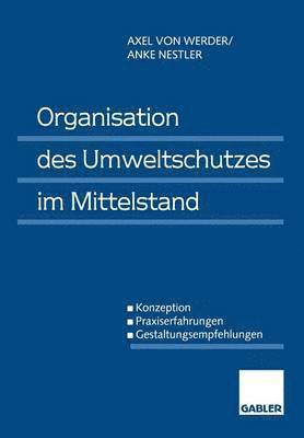 bokomslag Organisation des Umweltschutzes im Mittelstand