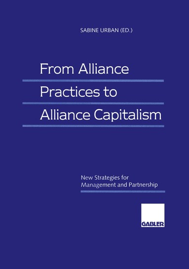Sabine Urban - From Alliance Practices to Alliance Capitalism, Häftad