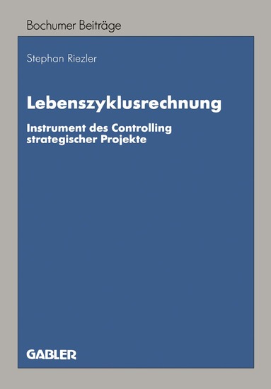 Stephan Riezler - Lebenszyklusrechnung, Häftad