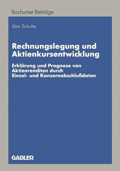bokomslag Rechnungslegung und Aktienkursentwicklung