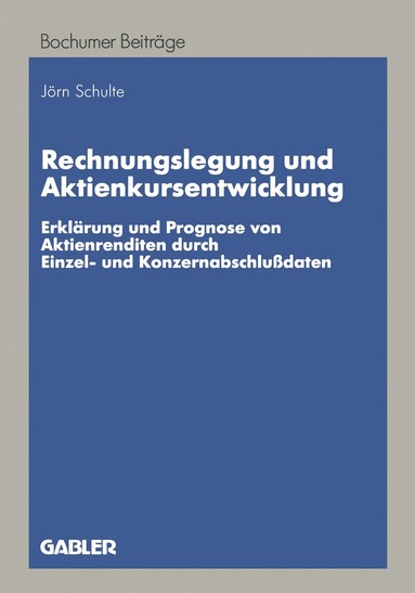 bokomslag Rechnungslegung und Aktienkursentwicklung