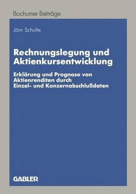 Rechnungslegung und Aktienkursentwicklung 1