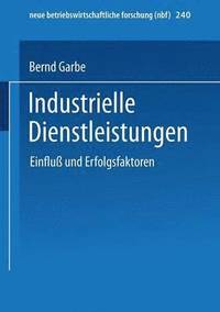 bokomslag Industrielle Dienstleistungen