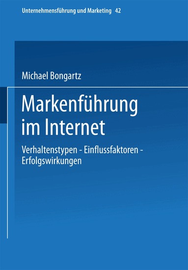 Michael Bongartz - Markenführung im Internet, Häftad