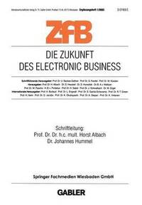 bokomslag Die Zukunft des Electronic Business